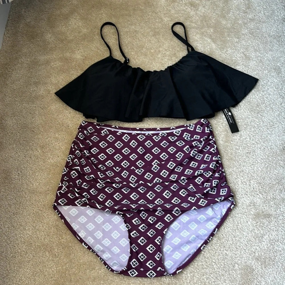 NWT 2 Piece High Waisted Bikini - Picture 2 of 12
